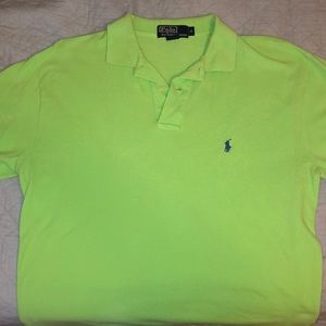 Lime Green Polo collared shirt